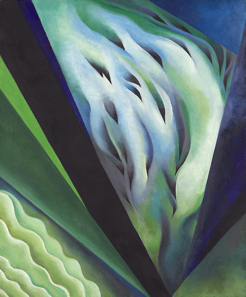 Blue and Green Music in Detail Georgia O'Keeffe